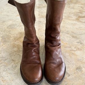 FIORENTINI + BAKER Ella Mid Calf leather boot size EU 36 1/2 -US 6 1/2